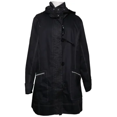 Coat (Black) from Herluf Design Cotton, Polyester