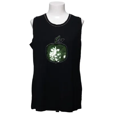 Tanktop (Zwart) van Denim & Co Elastaan, Viscose
