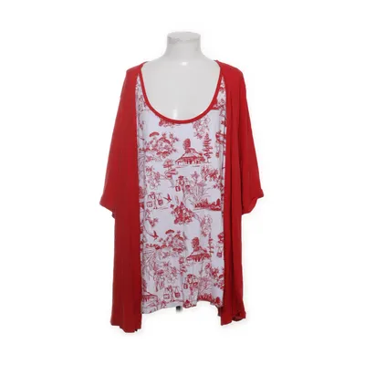 Kofta (Röd, Vit, Flerfärgad) från Selection by Ulla Popken Elastan, Viskos