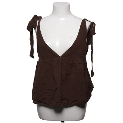 Débardeur (Marron) de Zara Coton, Lin
