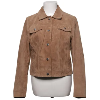 Leren jack (Bruin) van Stradivarius