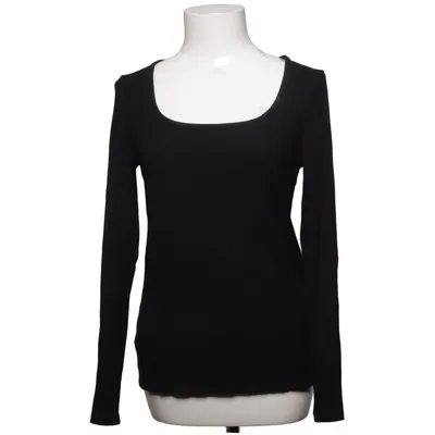 Lange mouwen shirt (Zwart) van Oodji Elastaan, Viscose