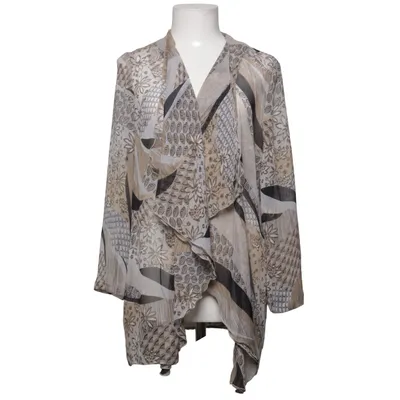 Blouse portefeuille (Marron, Noir, Blanc) de Modelia Polyester