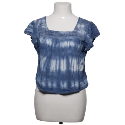 Top (Blå, Hvid) fra Hollister Bomuld, Viscose