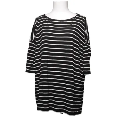 T-shirt à manches longues (Noir, Blanc) de H&M Basic Élasthane, Viscose