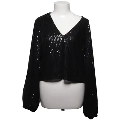 Top (Black, Silver) from Bubbleroom Elastane, Polyester