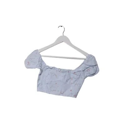 Crop top (Blue, Multicolored) from Wilfred Cotton, Linen, Polyester