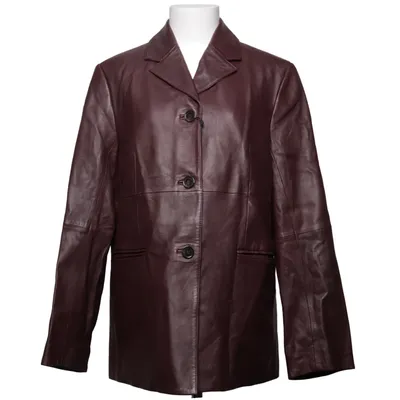 Leather blazer (Purple) from Arket Leather, Viscose