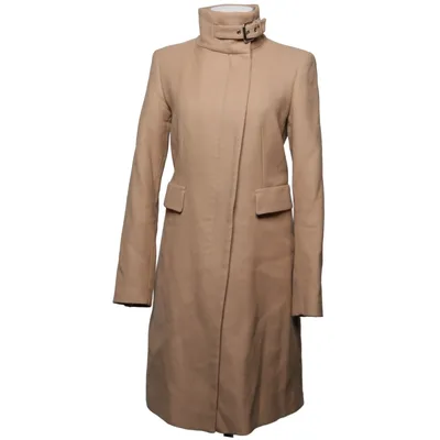 Frakke (Beige) fra Zara Woman Viscose, Uld