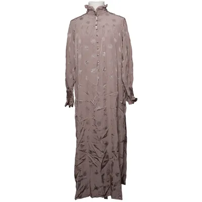 Robe longue (Gris, Beige) de Sandra Mansour x H&M Viscose