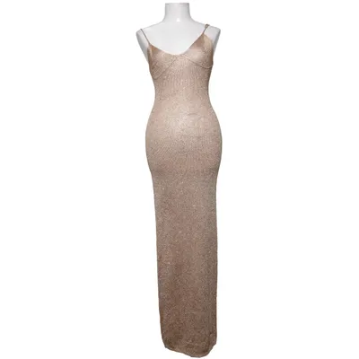 Maxikjole (Guld) fra Fashion Nova Polyester