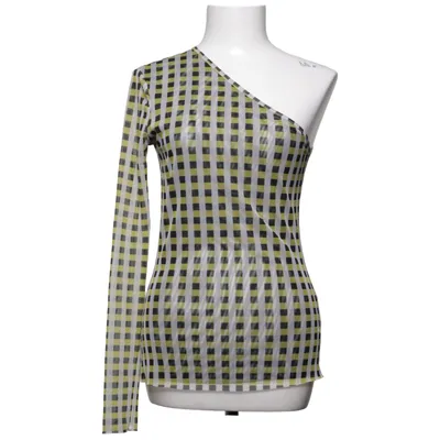 Topp (Svart, Gul, Vit) från Baum Und Pferdgarten Elastan, Återvunnen polyester