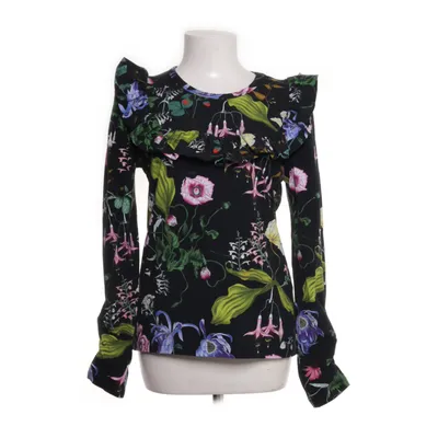 Blouse (Zwart, Meerkleurig) van Munthe Organisch katoen, Elastaan