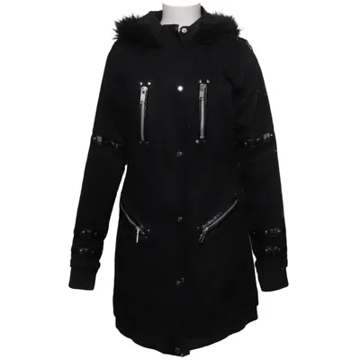 Vinterjacka (Svart) från Gothicana by EMP Bomull, Polyester