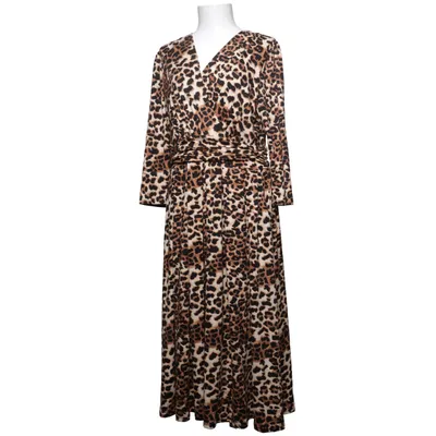 Wrap dress (Brown, Black, White) from Roman Elastane, Polyester