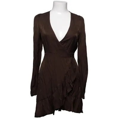 Slå-om-kjole (Brun) fra Bik Bok Polyester, Viscose