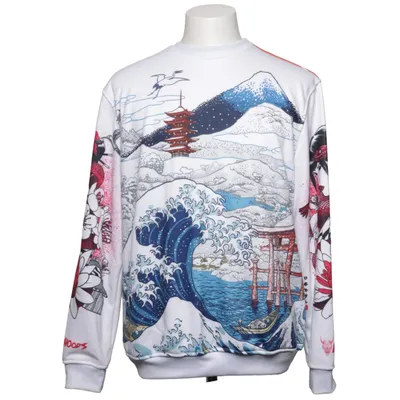 Sweatshirt (Hvid, Flerfarvet) fra Freshhoods Elastan, Polyester