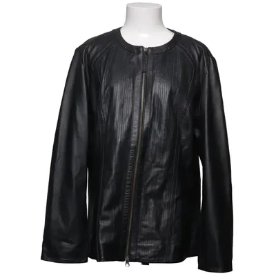 Leather jacket (Black, White) from Emilia Lay Polyester
