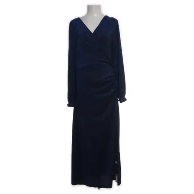 Aftonklänning (Svart, Blå) från Shein Elastan, Polyester