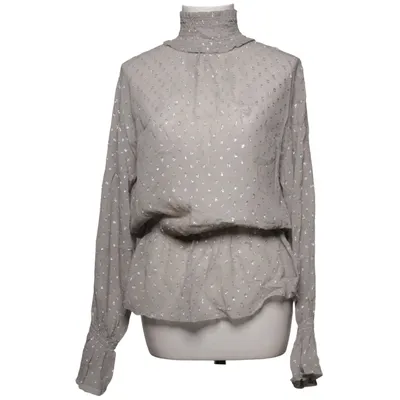 Blouse (Gray) from Stella Nova Metallic fiber, Silk