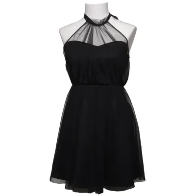 Halterneckklänning (Svart) från Miss Selfridge Elastan, Polyester