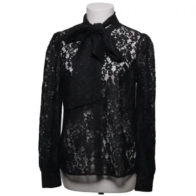 Knytblus (Svart) från Boden Polyester