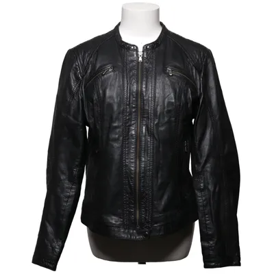 Veste en cuir (Noir) de Saki Cuir, Polyester