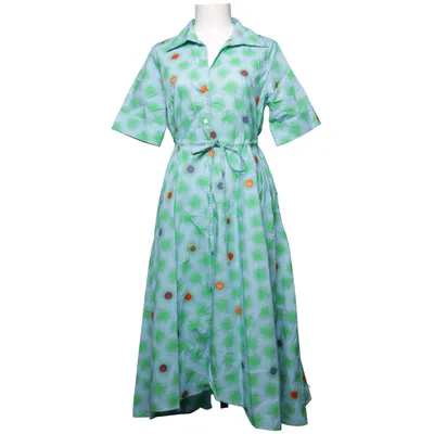 Blousejurk (Blauw, Groen, Meerkleurig) van Emporio Sirenuse Katoen