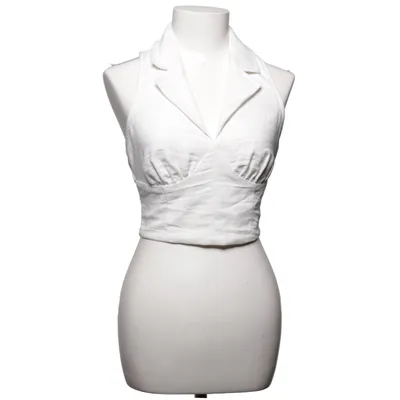 Halterneck top (Hvid) fra Collection Pimkie Bomuld, Linned, Polyester