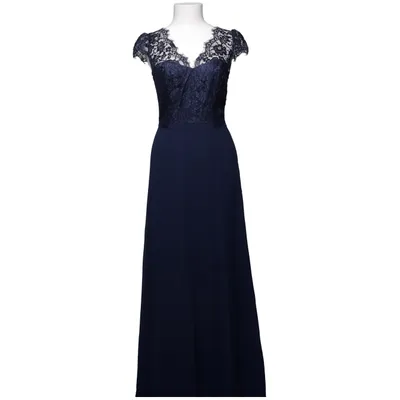 Robe de soirée (Bleu) de Review Coton, Élasthane, Polyamide, Polyester