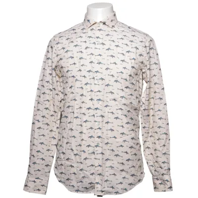 Shirt (Beige, Blue, Multicolored) from Simon Carter Cotton