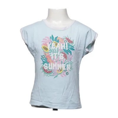 T-shirt (Blauw, Meerkleurig) van Alive Katoen