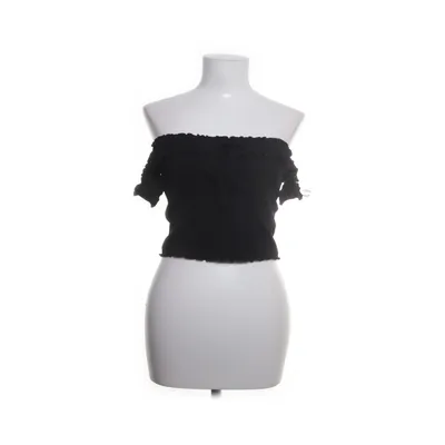 Crop top (Zwart) van Bershka Polyester, Katoen, Elastaan
