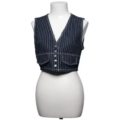 Spijker gilet (Blauw) van Zara Katoen