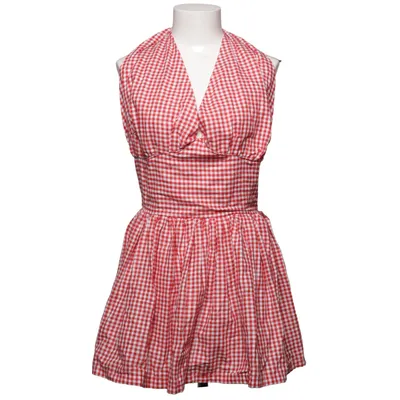 Halternek jurk (Rood, Wit)