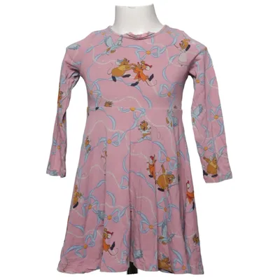 Kleid (Pink, Mehrfarbig) von Disney x Polarn O. Pyret Elasthan, Bio-Baumwolle