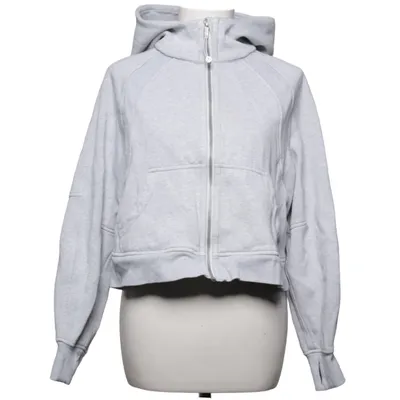 Sweat à capuche (Gris) de Lululemon Coton, Élasthane, Polyester