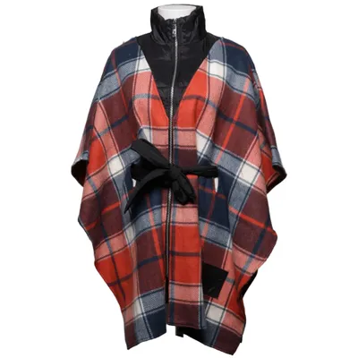 Poncho (Rouge, Bleu, Blanc) de Desigual Polyester, Viscose