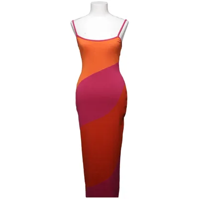 Maxikjole (Orange, Pink) fra Mango