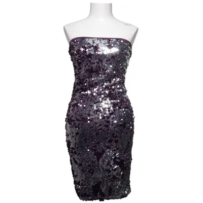 Cocktail dress (Purple, Silver) from Miss Miss Polyester