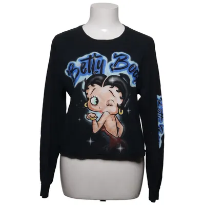 Crop top (Zwart, Meerkleurig) van Betty Boop Katoen