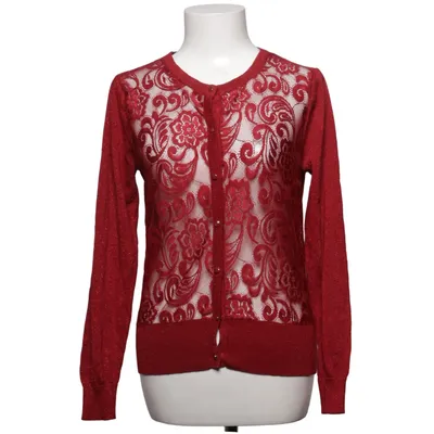 Cardigan (Rood) van Peacocks Katoen, Elastaan, Metallvezel, Polyamide, Polyester