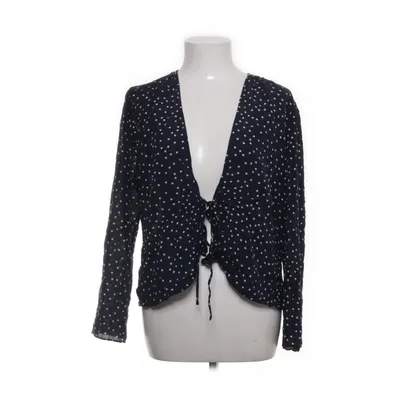 Blouse portefeuille (Bleu, Blanc) de Réalisation Soie