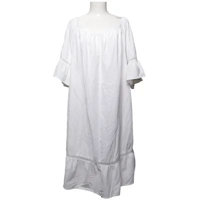 Dress (White) from Zizzi Cotton