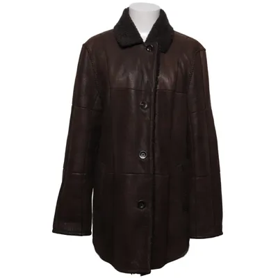 Shearling jas (Bruin, Grijs) van Christ Leer