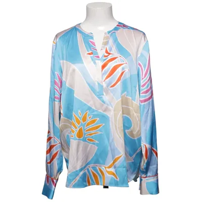 Blouse (Blauw, Meerkleurig) van Herzen´s Angelegenheit Elastaan, Zijde