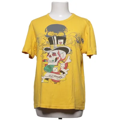 T-shirt (Yellow, Multicolored) from Ed Hardy Cotton