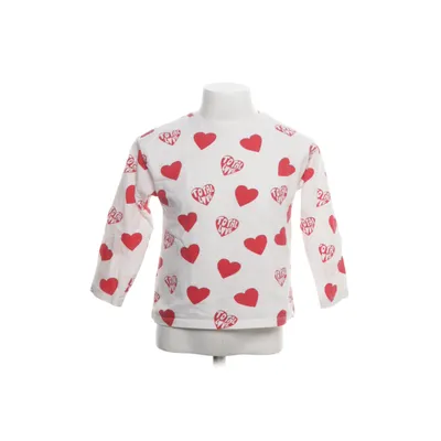 Långärmad t-shirt (Vit, Röd) från Zara Bomull