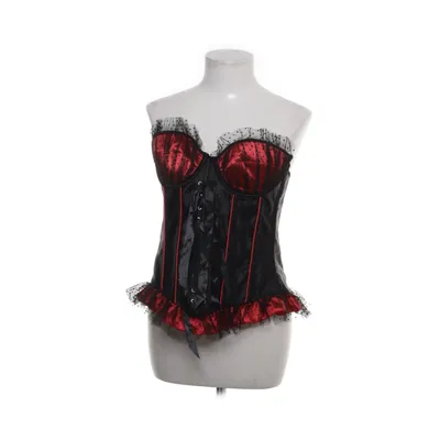 Corset (Black, Red) from Vaacodor Elastane, Polyester
