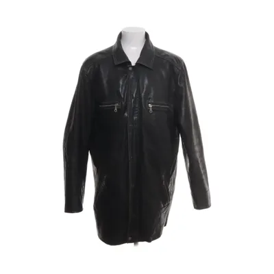 Leren jas (Zwart) van Rock'n Blue Polyester, Leer